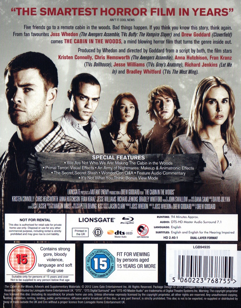 Cabin In the Woods (ej svensk text) (Blu-ray) - 2