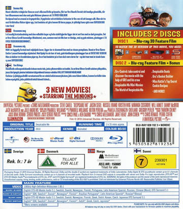 Despicable Me (Real 3D + Blu-ray) (Begagnad) - 2