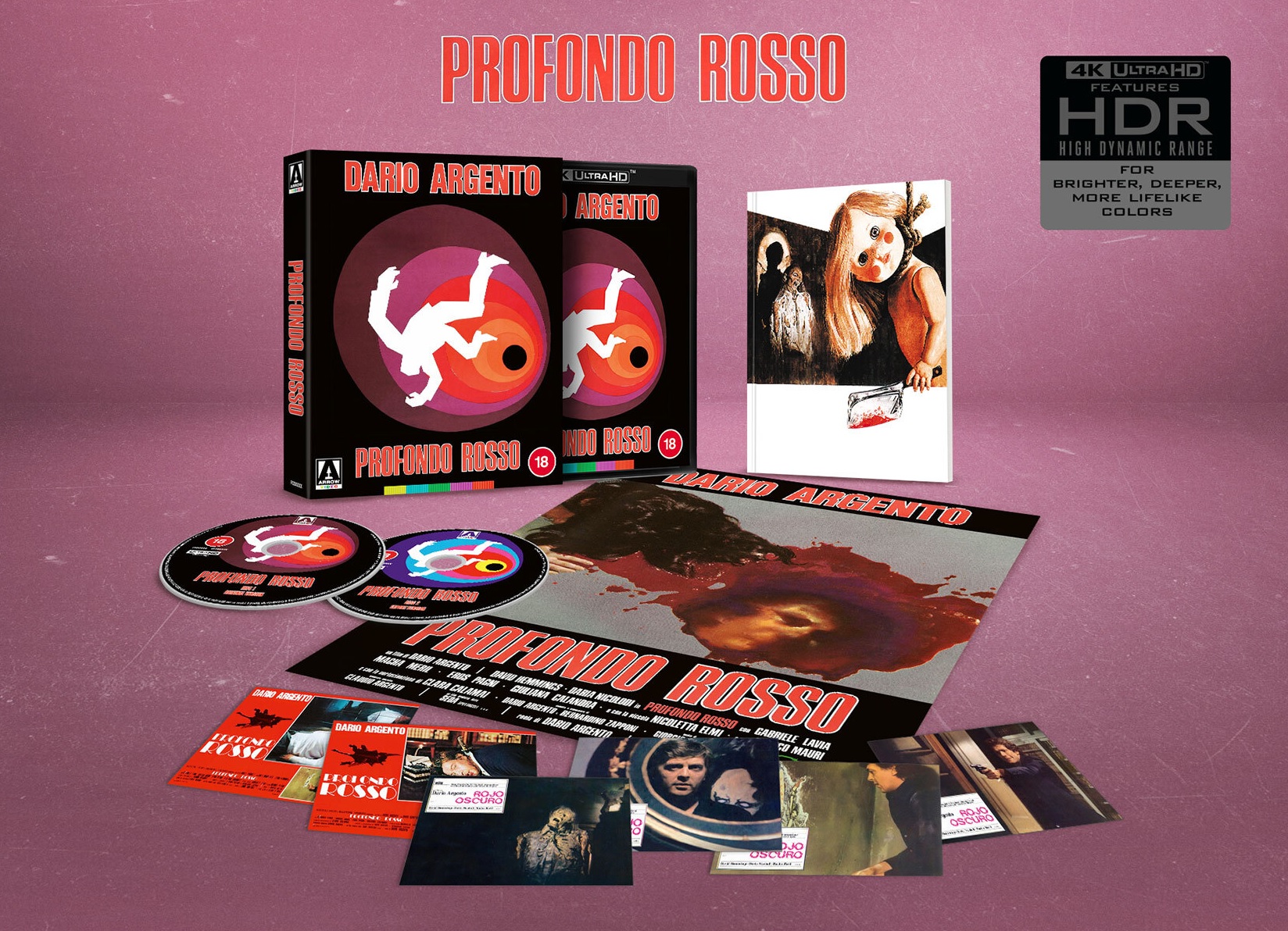 Deep Red (Arte Originale) (Limited Edition) (ej svensk text) (4K Ultra HD) - 3