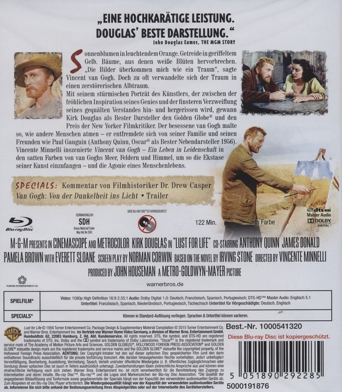 Lust For Life (ej svensk text) (Blu-ray) - 2