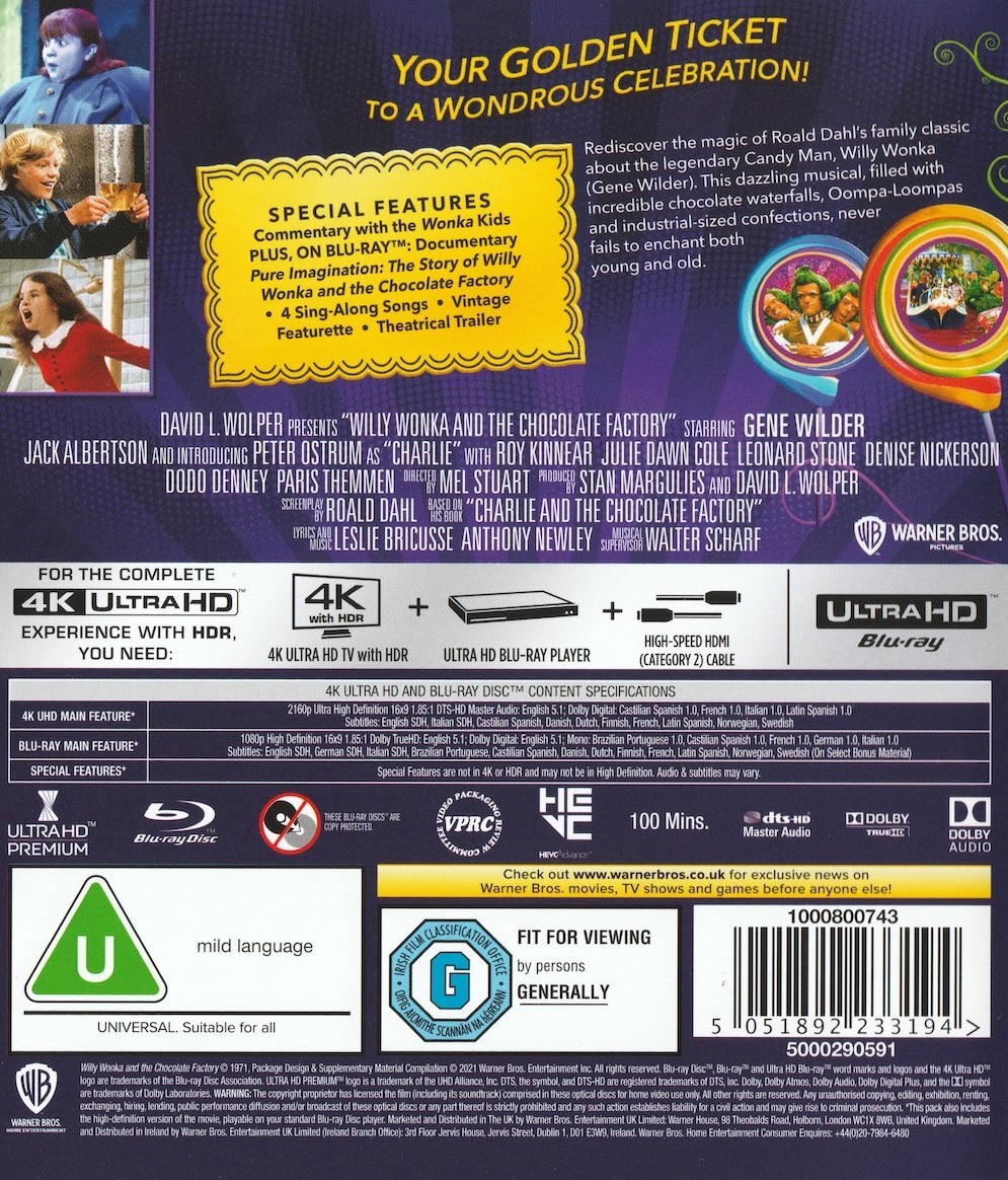 Willy Wonka & The Chocolate Factory (4K Ultra HD + Blu-ray) - 2