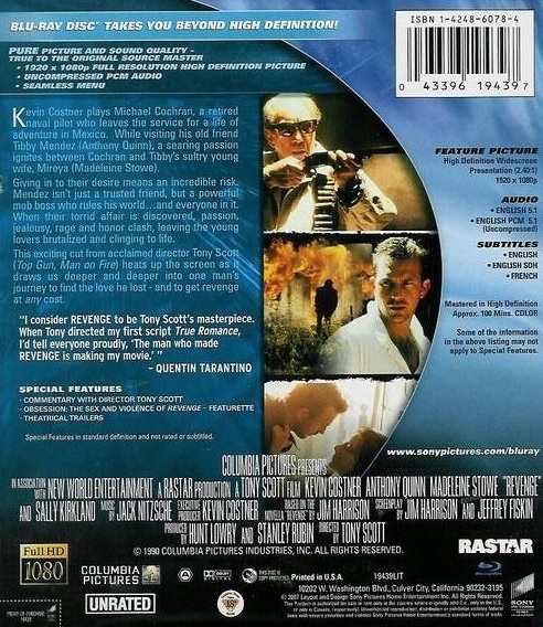 Revenge (Unrated Director's Cut) (ej svensk text) (Blu-ray) - 2
