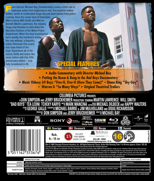 Bad Boys (20th Anniversary Edition) (Blu-ray) - 2