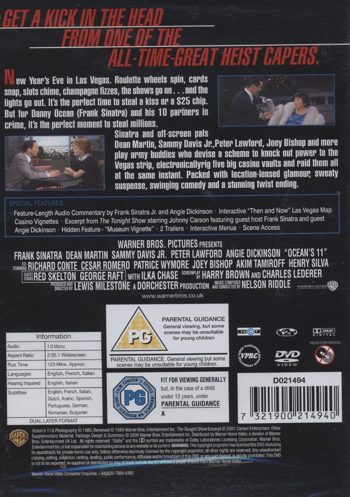 Ocean's 11 (ej svensk text) (Begagnad) - 2