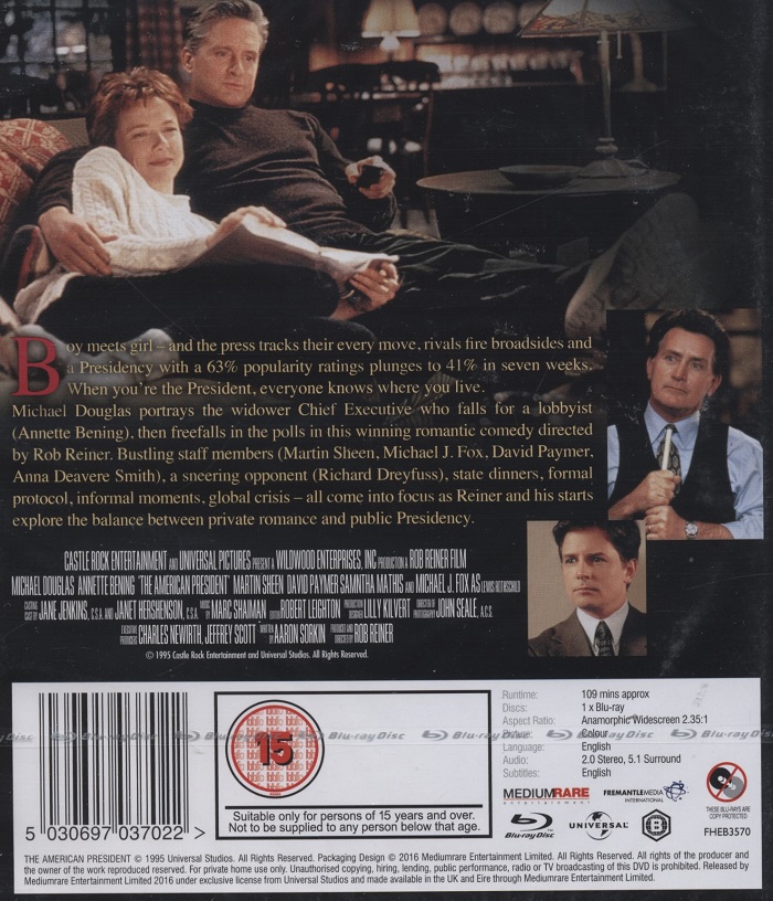 American President (ej svensk text) (Blu-ray) - 2