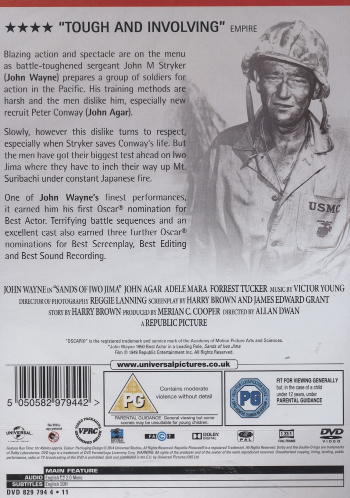 Sands of Iwo Jima (ej svensk text) - 2