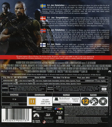 G.I. Joe 2: Retaliation (Real 3D + Blu-ray) (Begagnad) - 2