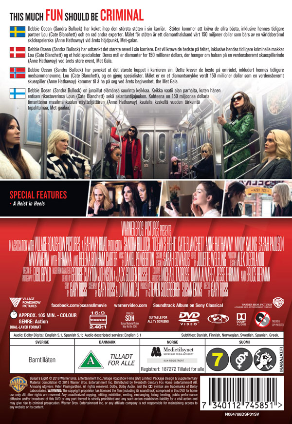 Ocean's 8 (Begagnad) - 2