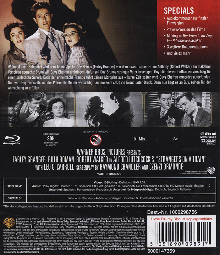 Strangers On A Train (ej svensk text) (Blu-ray) - 2