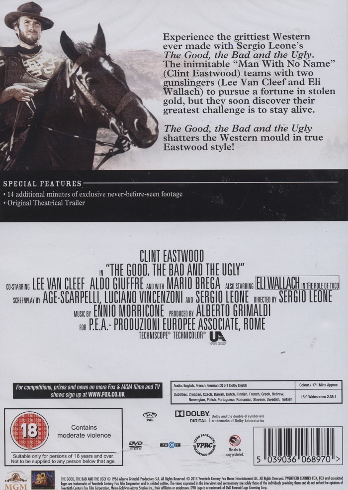 The Good, The Bad And The Ugly (1-disc) (ej svensk text) - 2