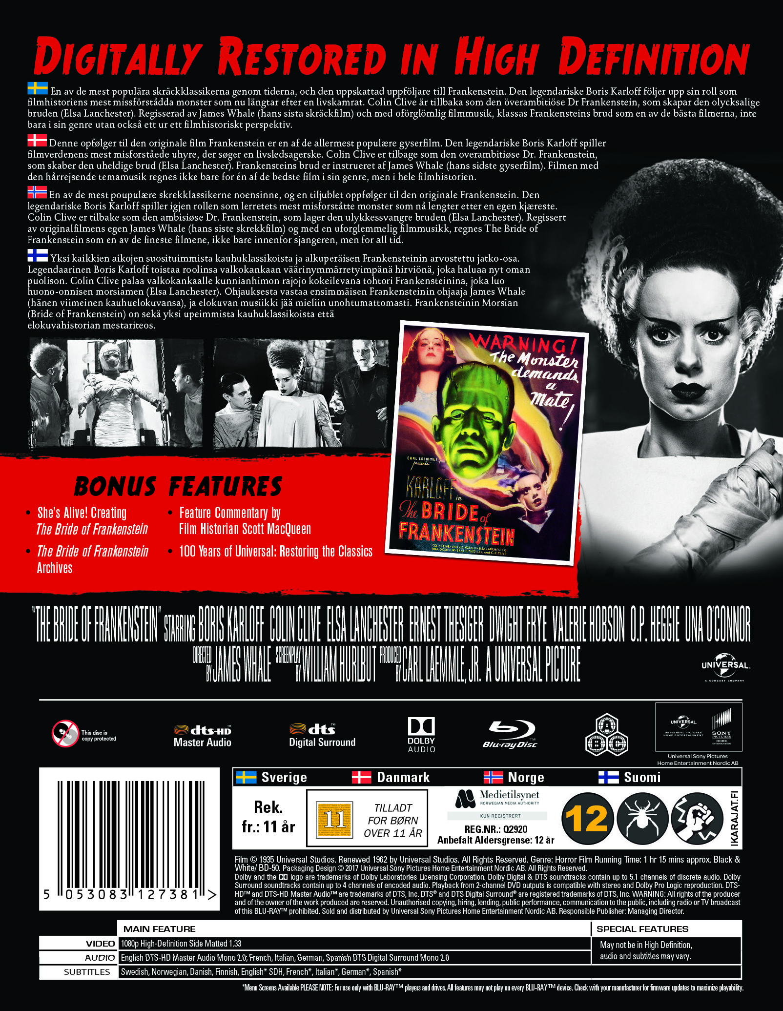 Bride of Frankenstein (1935) (Steelbook) (Blu-ray) - 2