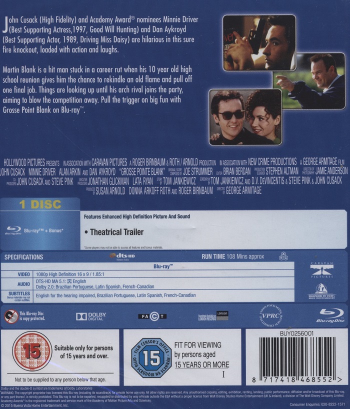 Grosse Pointe Blank (ej svensk text) (Blu-ray) - 2