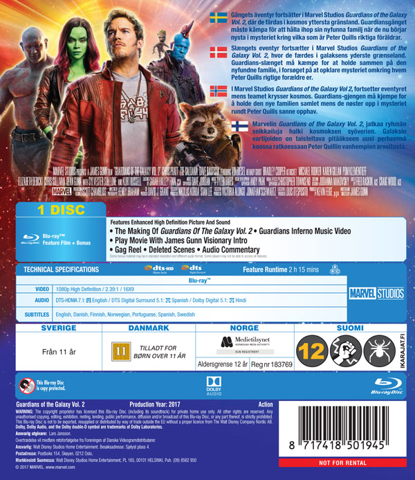 Guardians of the Galaxy Vol. 2 (Blu-ray) - 2