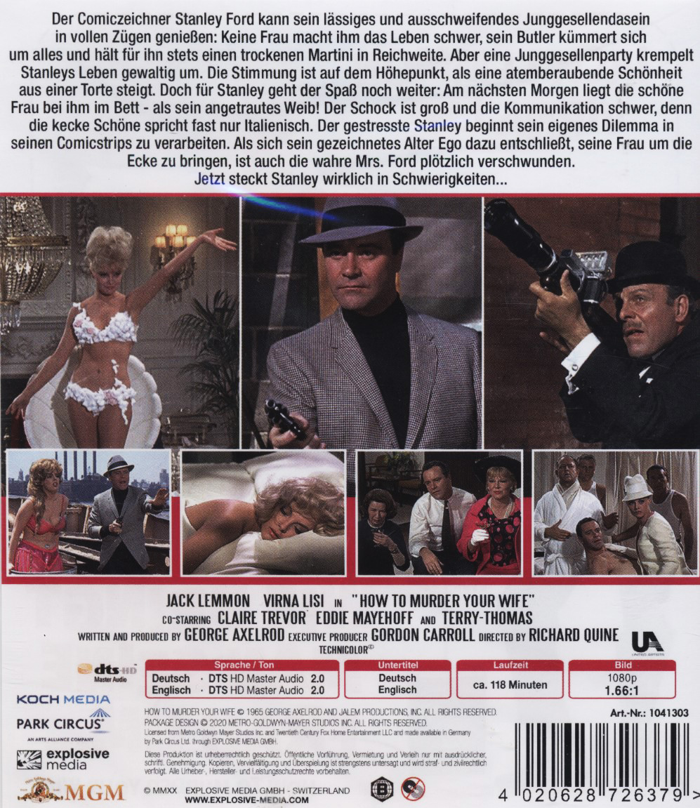 How To Murder Your Wife (ej svensk text) (Blu-ray) - 2