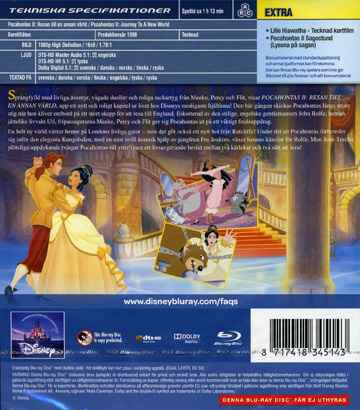 Pocahontas II - Resan Till En Annan Värld (Disney) (Blu-ray) - 2
