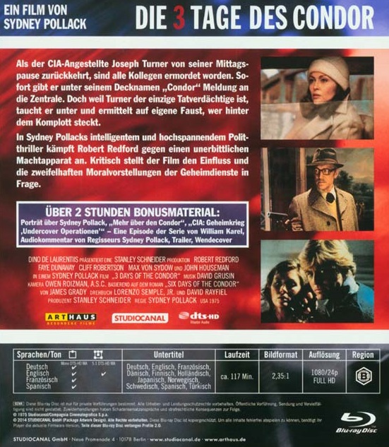 3 Days of the Condor (Blu-ray) - 2