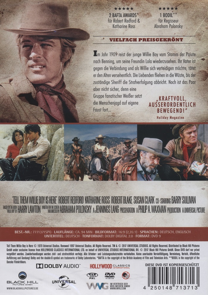 Tell Them Willie Boy Is Here (ej svensk text) - 2