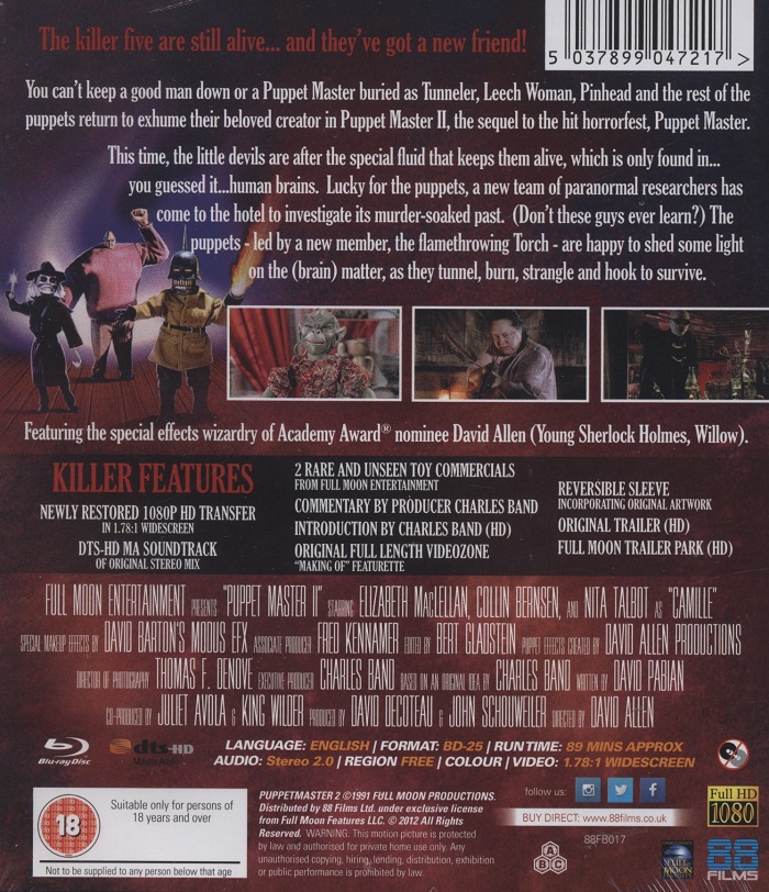 Puppet Master 2 (ej svensk text) (Blu-ray) - 2