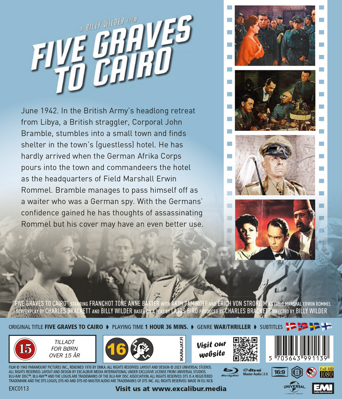 Five Graves To Cairo (Blu-ray) - 2