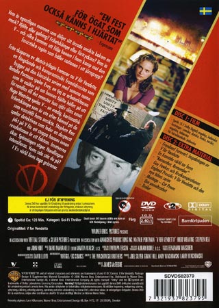 V För Vendetta (2-disc) (Norskt omslag) - 2