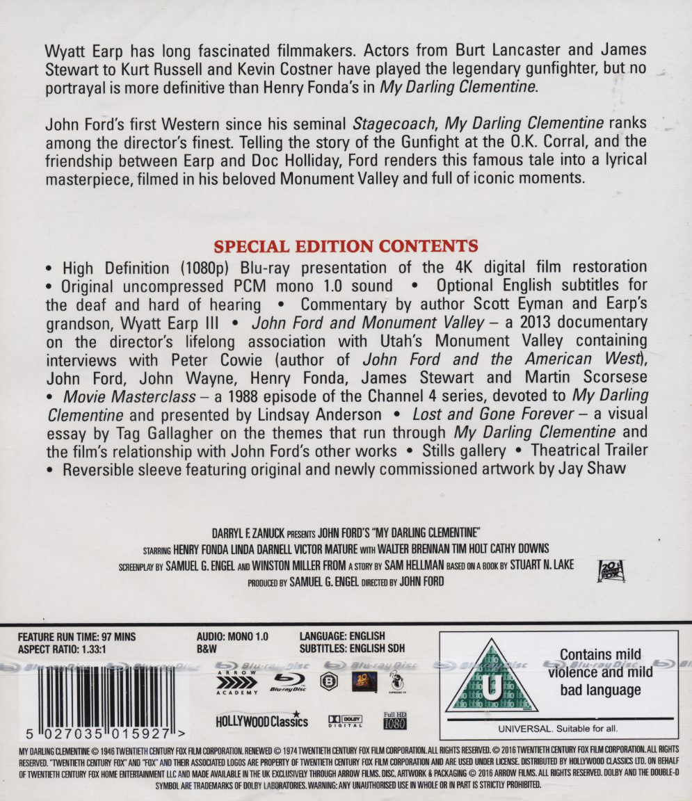 My Darling Clementine (ej svensk text) (Blu-ray) - 2