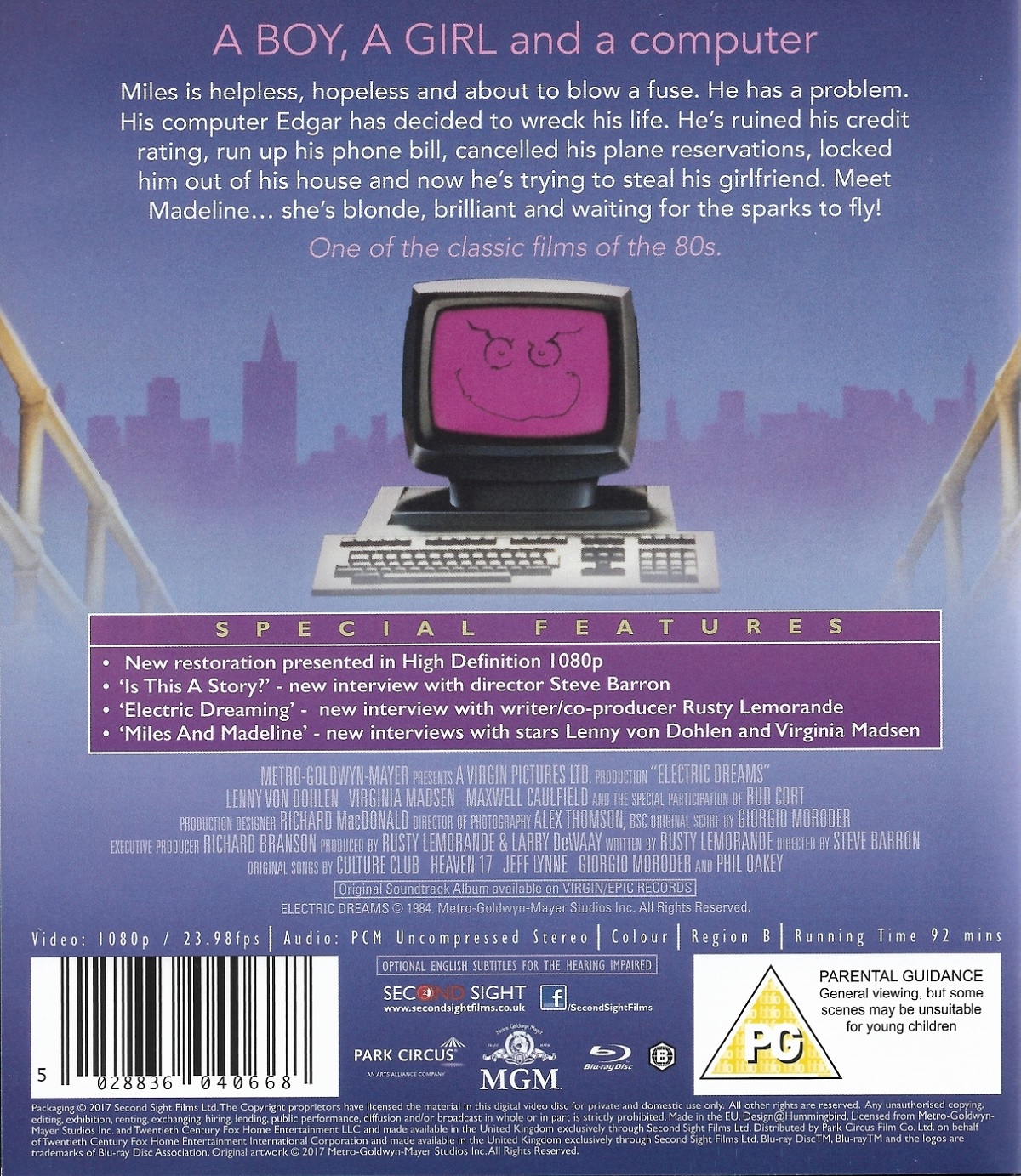 Electric Dreams (ej svensk text) (Blu-ray) - 2