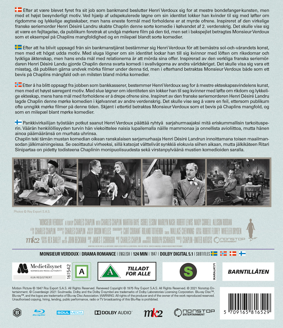 Charlie Chaplin - Monsieur Verdoux (Blu-ray) - 2