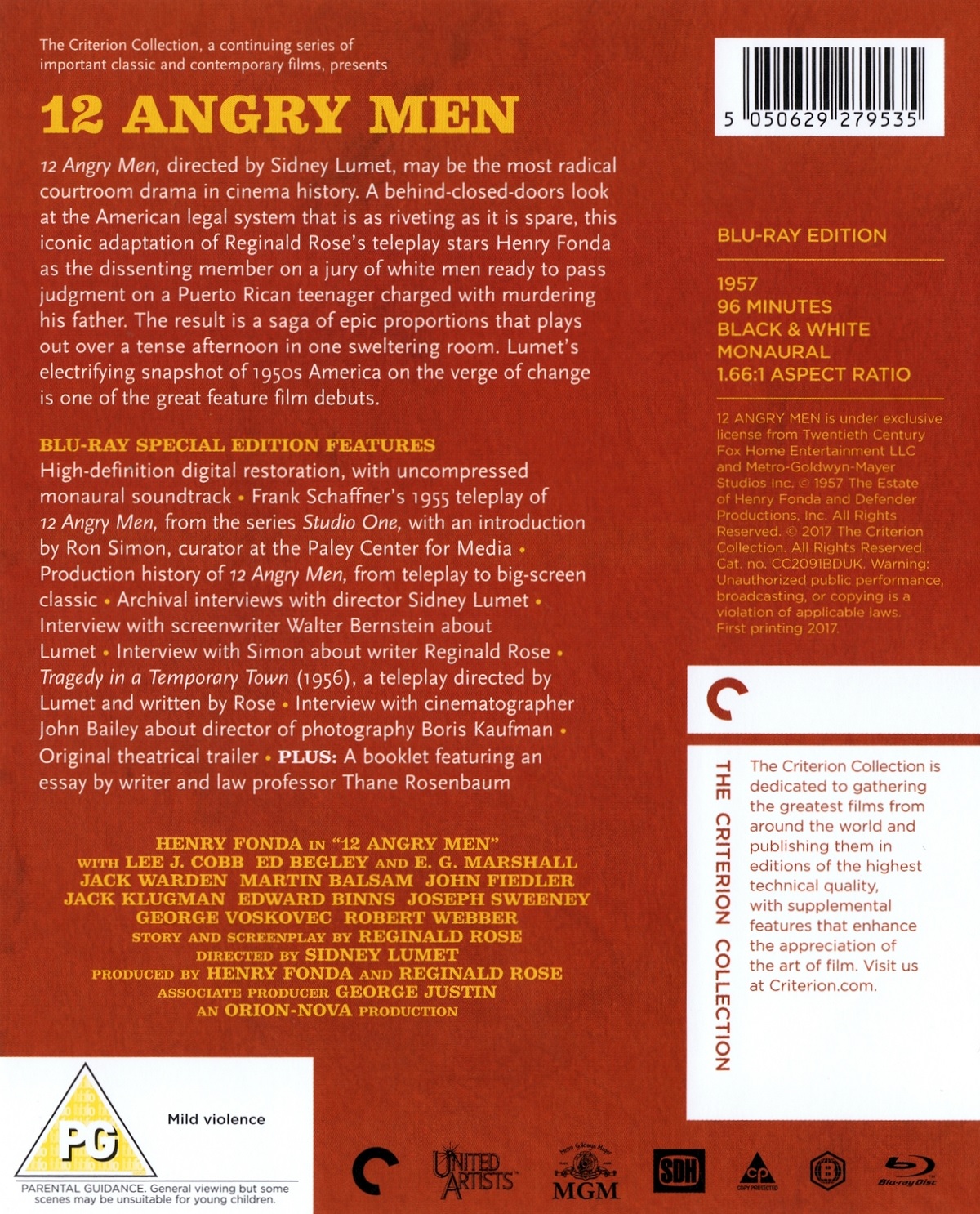 12 Angry Men (Criterion Collection) (ej svensk text) (Blu-ray) - 2