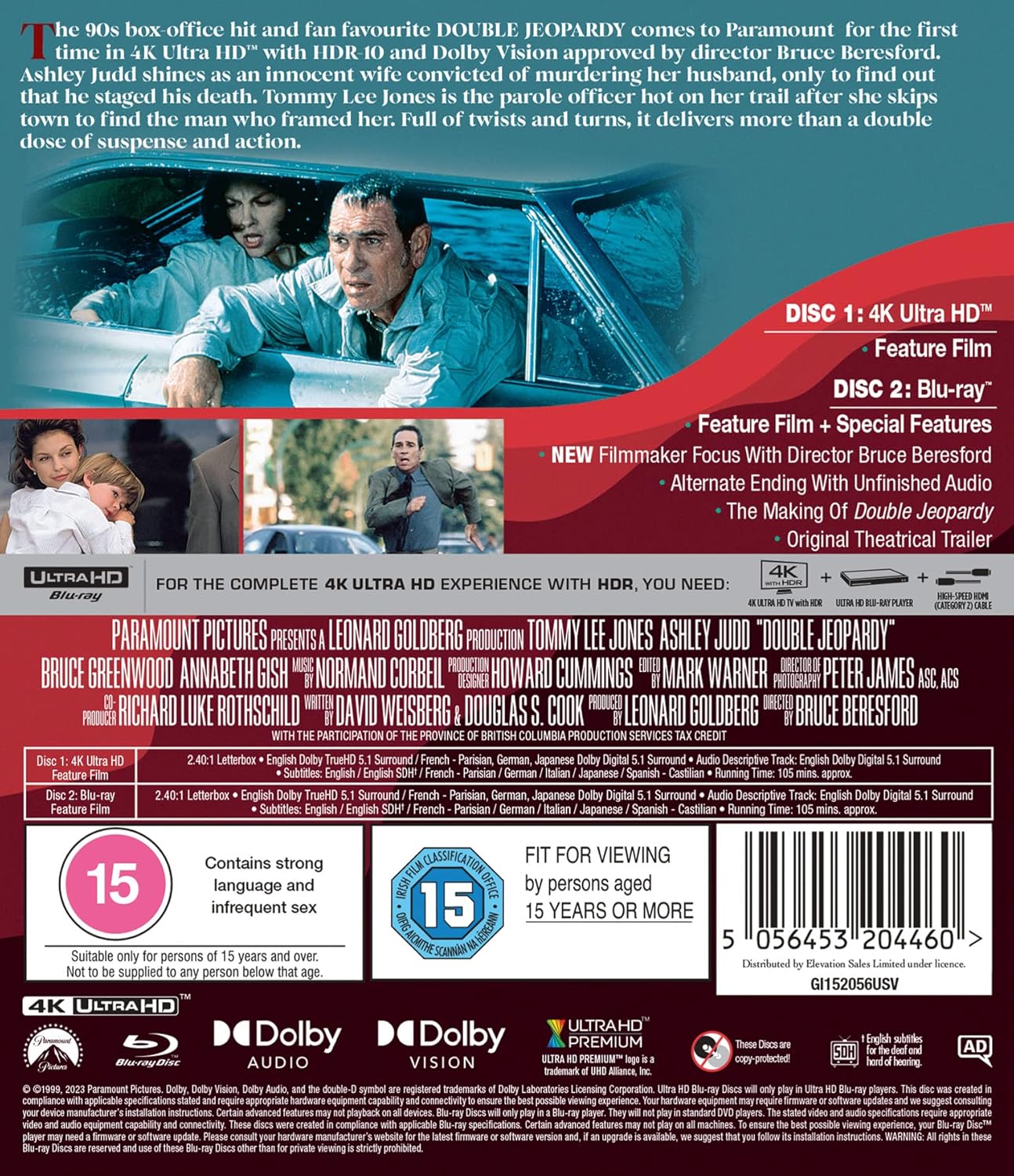 Double Jeopardy (ej svensk text) (4K Ultra HD + Blu-ray) - 2