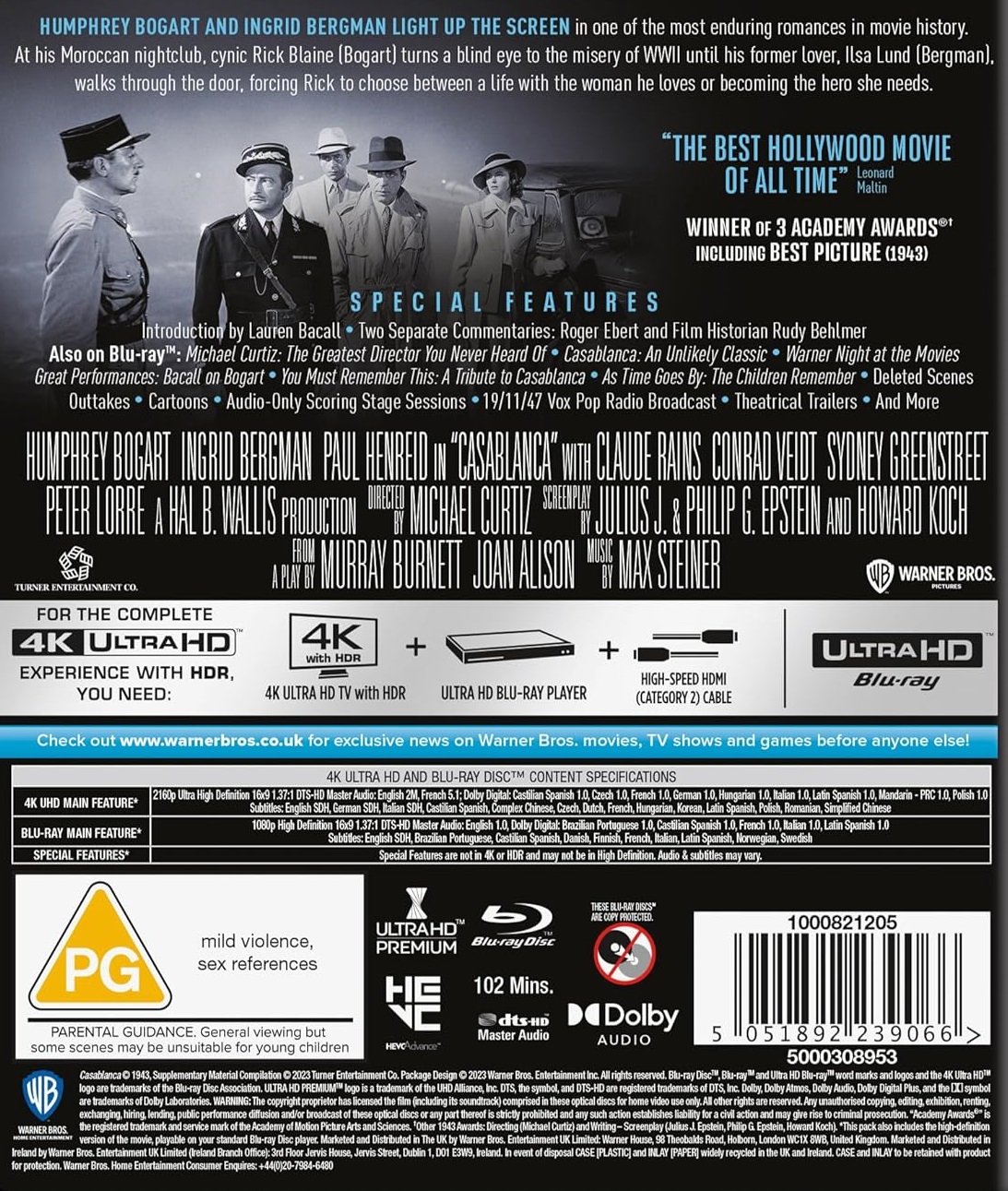 Casablanca (ej svensk text) (4K Ultra HD + Blu-ray) - 2
