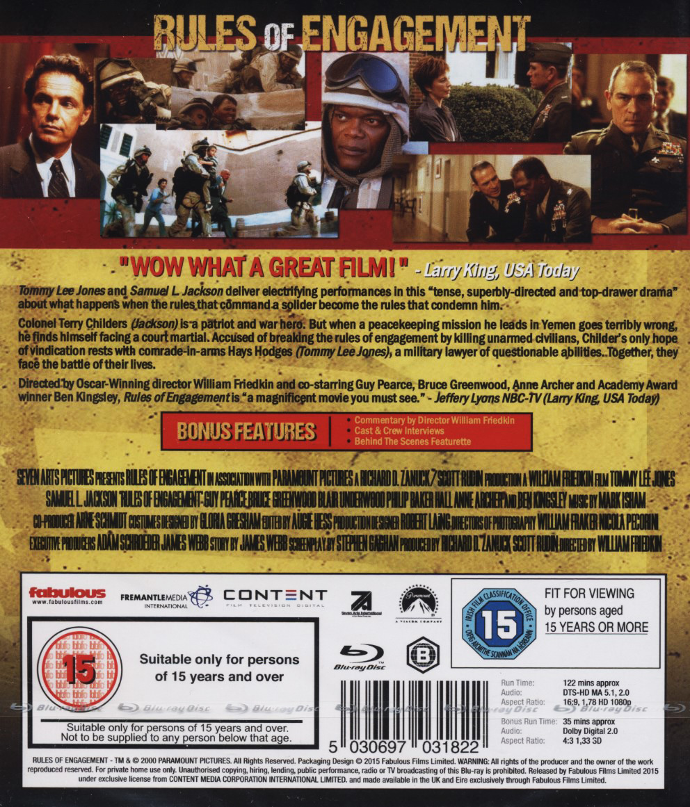 Rules of Engagement (ej svensk text) (Blu-ray) - 2