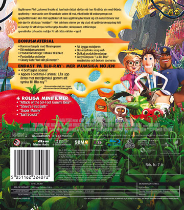 Det Regnar Köttbullar 2 - Den Stora Matkampen (Blu-ray) - 2