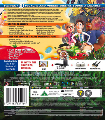 Cloudy With A Chance of Meatballs 2 (Real 3D + Blu-ray) - 2