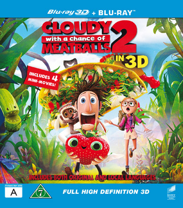Cloudy With A Chance of Meatballs 2 (Real 3D + Blu-ray)