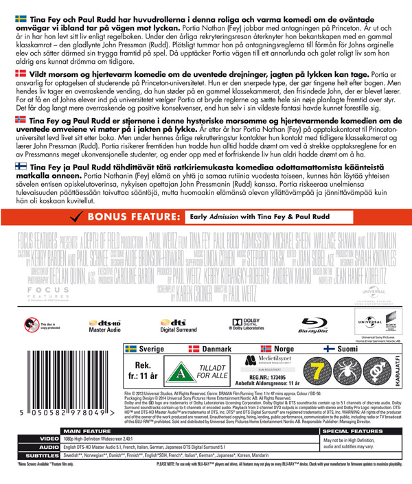 Admission (Blu-ray) - 2