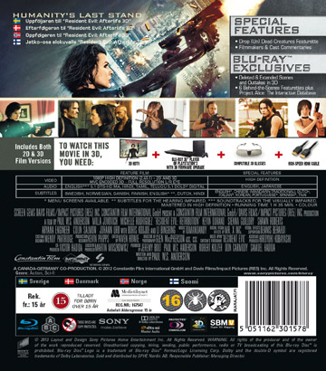 Resident Evil - Retribution (2-disc Real 3D + Blu-ray) - 2
