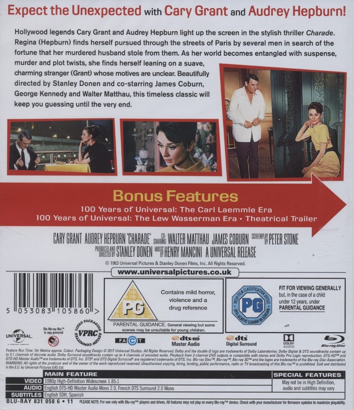 Charade (ej svensk text) (Blu-ray) - 2