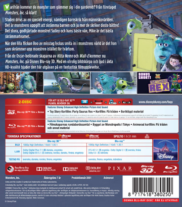 Monsters, Inc. (Real 3D + Blu-ray) - 2