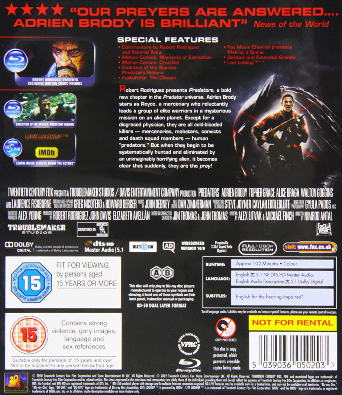 Predators (2010) (Blu-ray) - 2