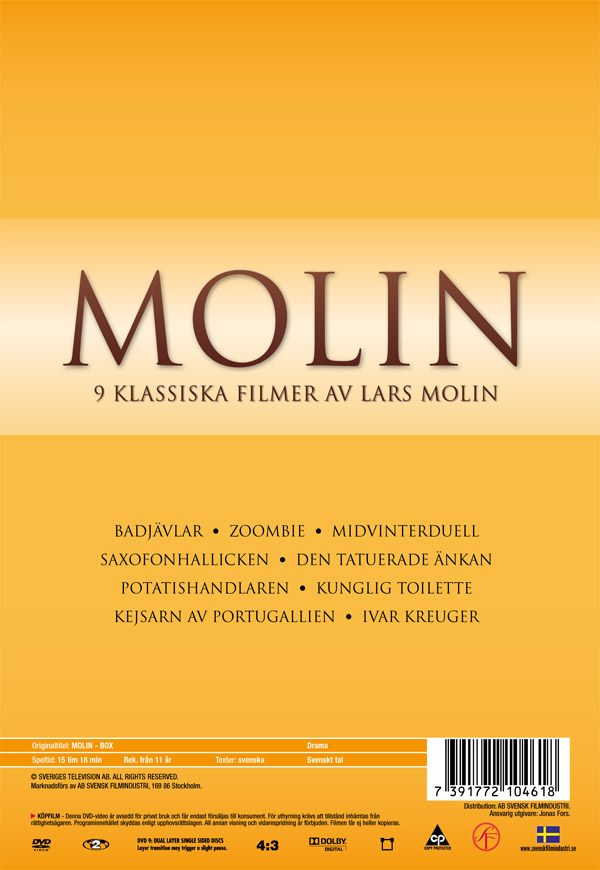 9 Klassiska Filmer Av Lars Molin (7-disc) - 2