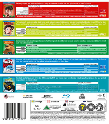 Sony Pictures Animation Box - Volym 1 (Blu-ray) - 2