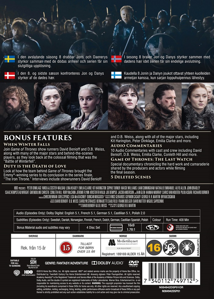 Game of Thrones - Säsong 8 - 2