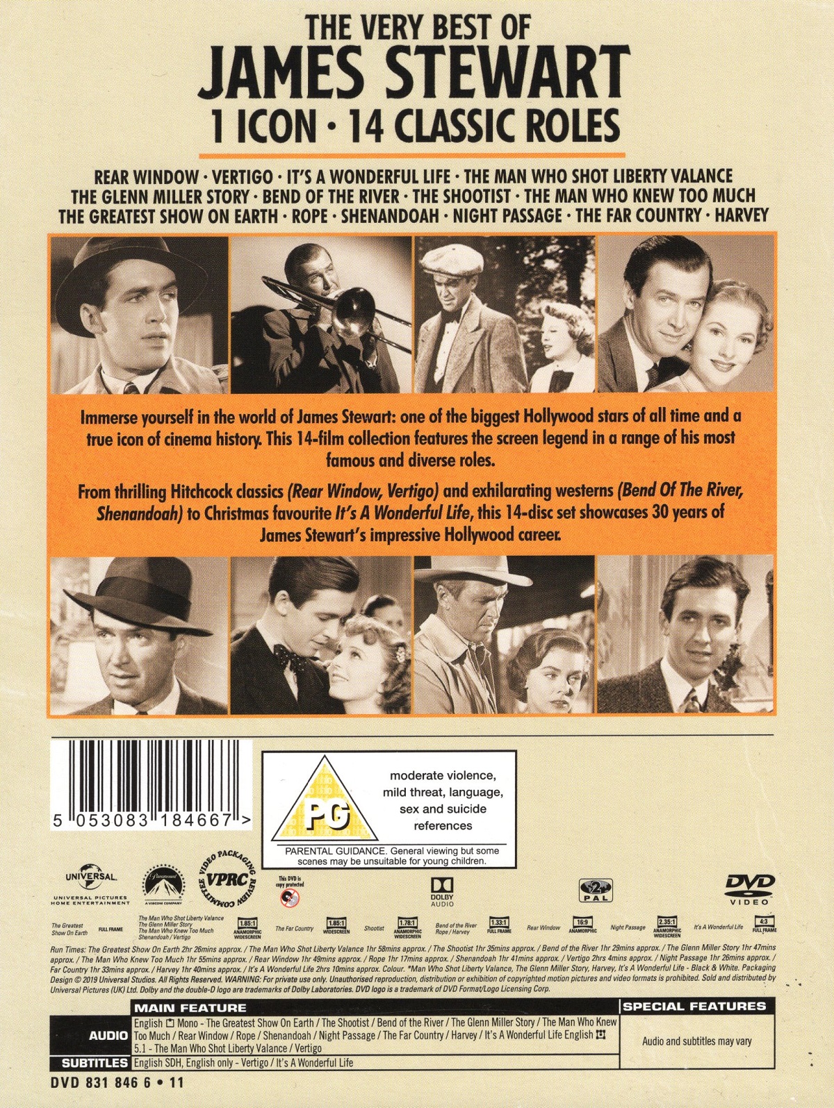 The Very Best of James Stewart (ej svensk text på 7 filmer) (14-disc) - 2
