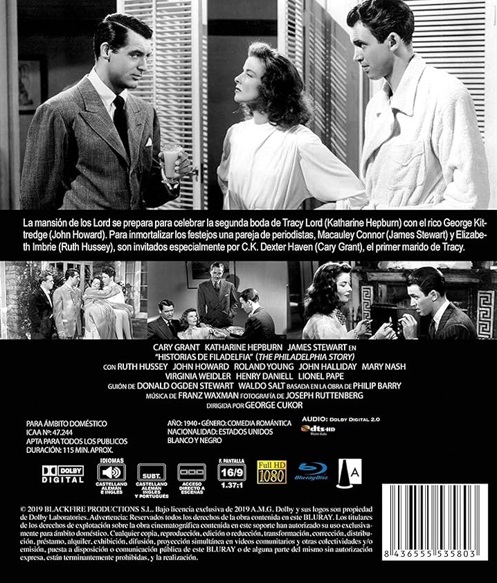 Philadelphia Story (ej svensk text) (Blu-ray) - 2