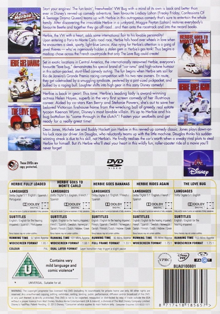 Herbie Complete Collection (5-disc) (ej svensk text på "Love Bug" & "Herbie Fully Loaded") - 2