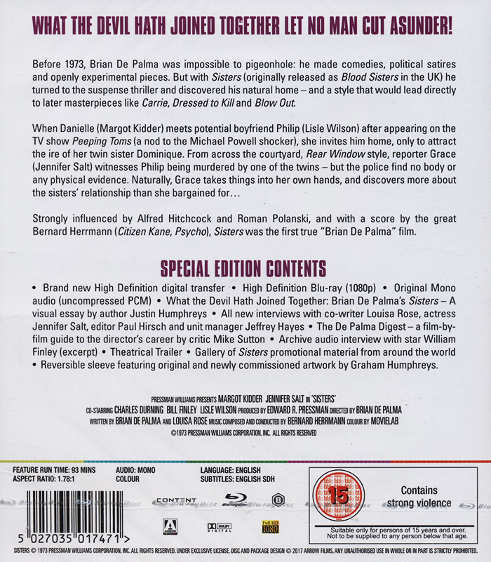 Sisters (ej svensk text) (Blu-ray) - 2