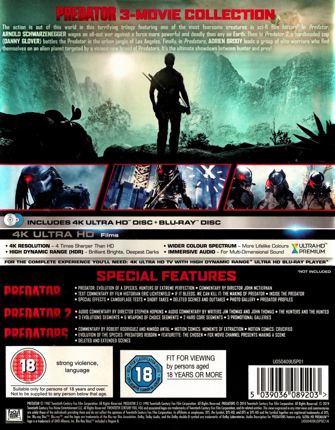 Predator 3-Movie Collection (4K Ultra HD + Blu-ray) - 2