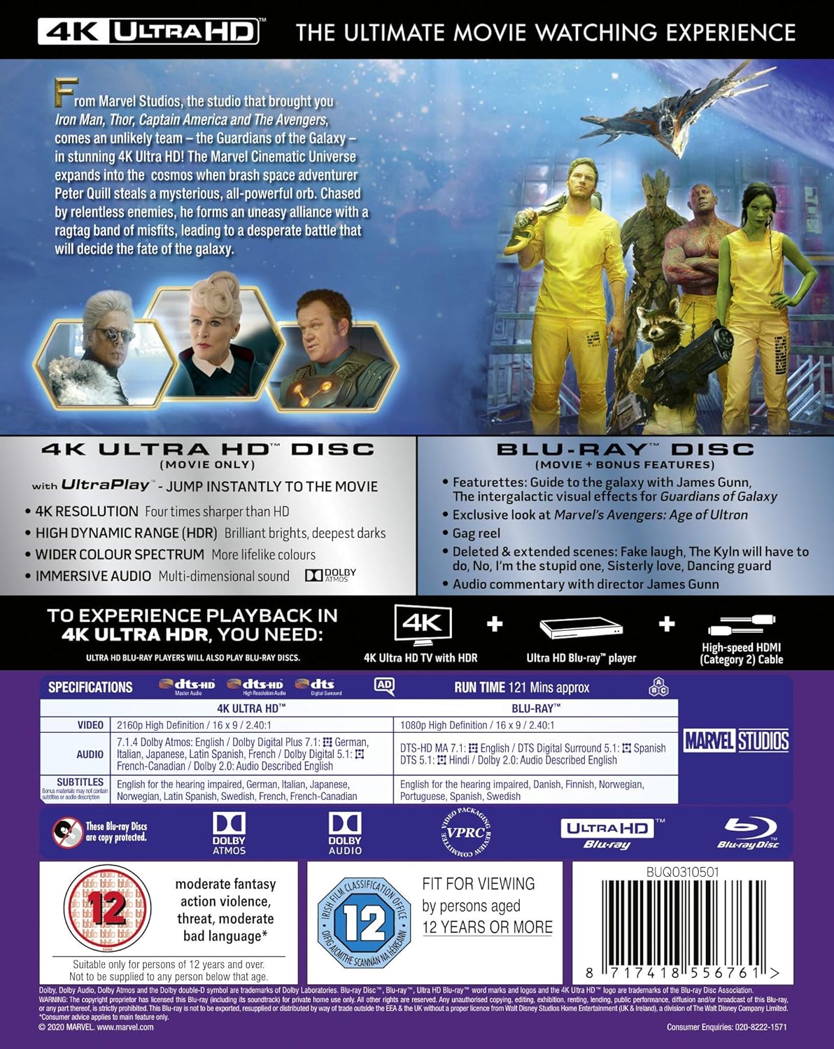 Guardians of the Galaxy (4K Ultra HD + Blu-ray) - 2
