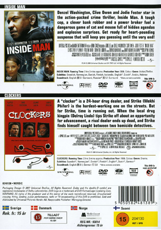 Inside Man / Clockers (Begagnad) - 2