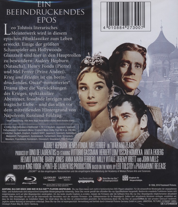 War And Peace (ej svensk text) (Blu-ray) - 2